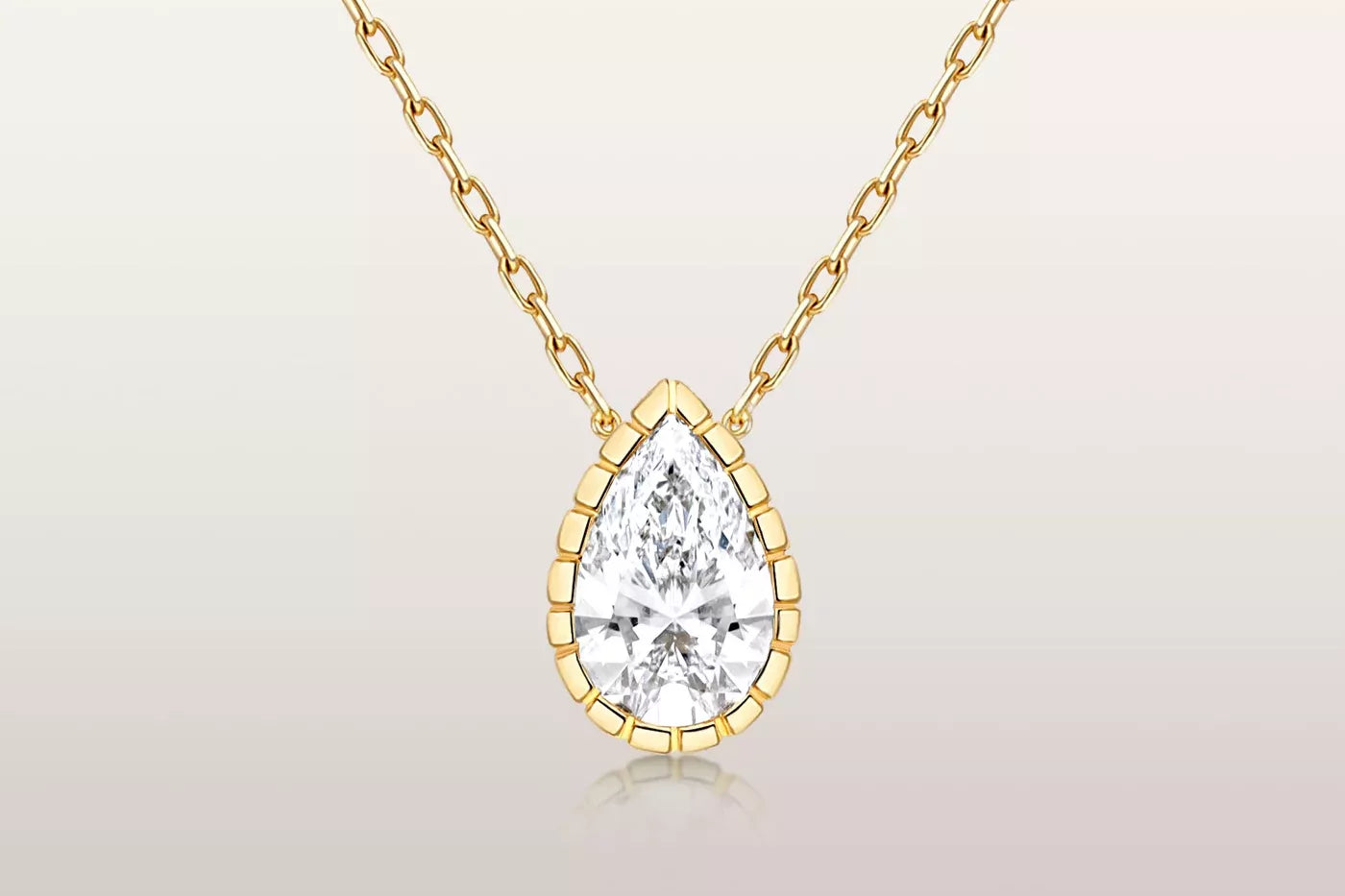 Eternity Pear Necklace