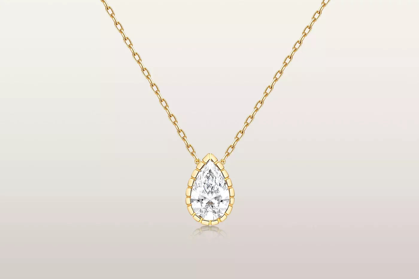 Eternity Pear Necklace