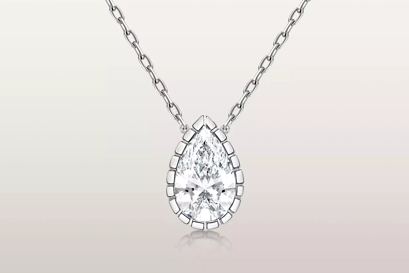 Eternity Pear Necklace