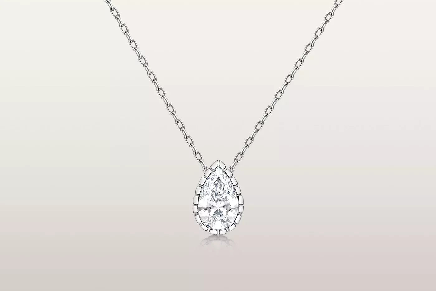 Eternity Pear Necklace