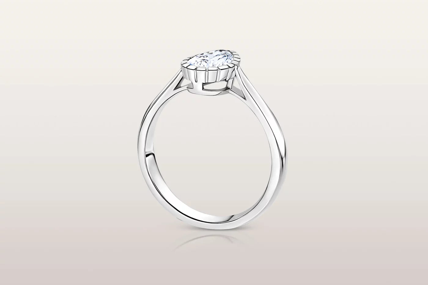 Eternity Pear Ring